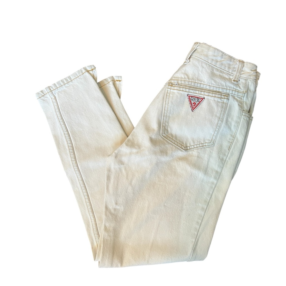 Vintage Guess by Georges Marciano Off-White Denim Jeans